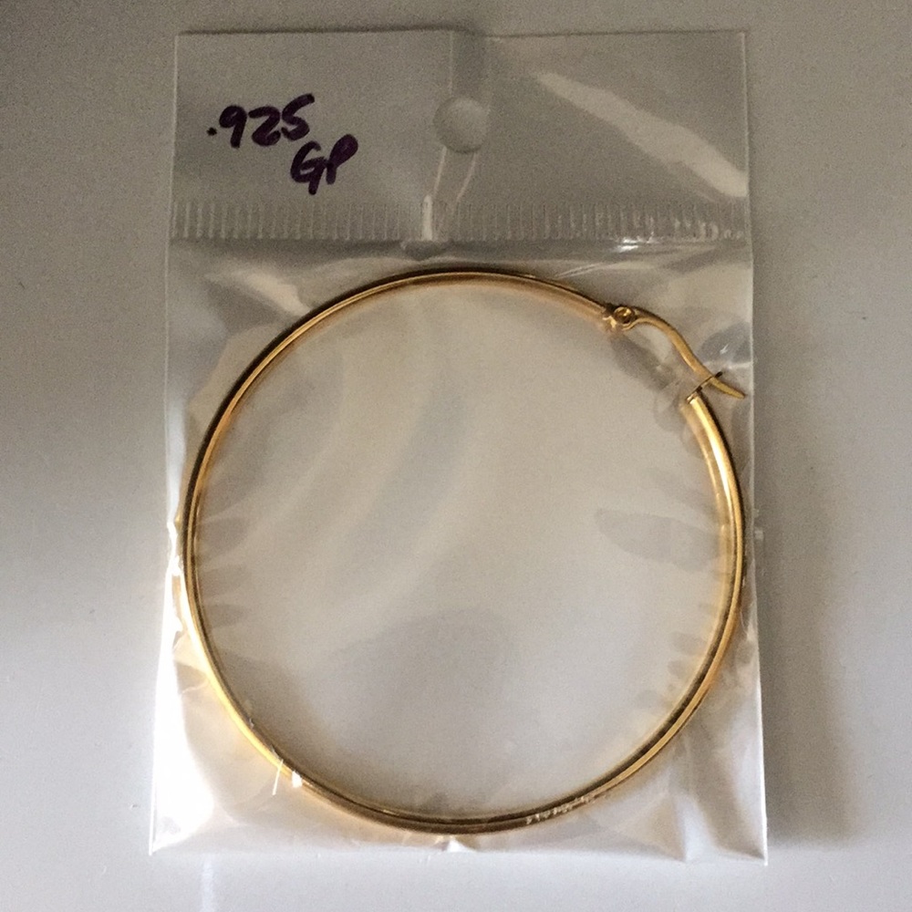 GF Sterling Silver Hoops